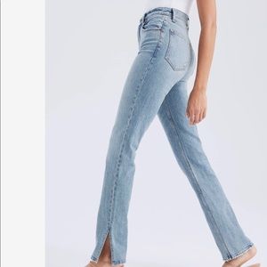 NWT 90s Split Hem Ultra High Rise Long